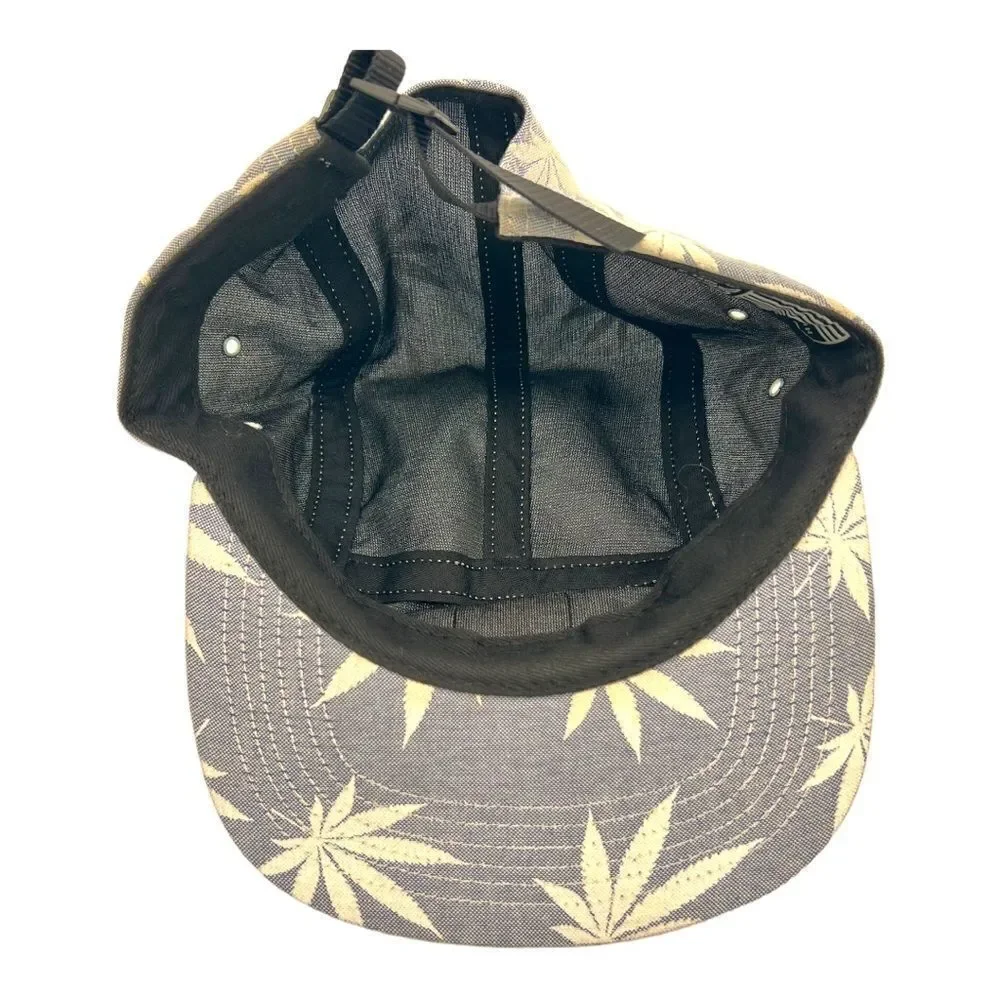 Huf Plantlife 5 panel adjustable hat Cap Marijuana Weed Lt Blue Unisex